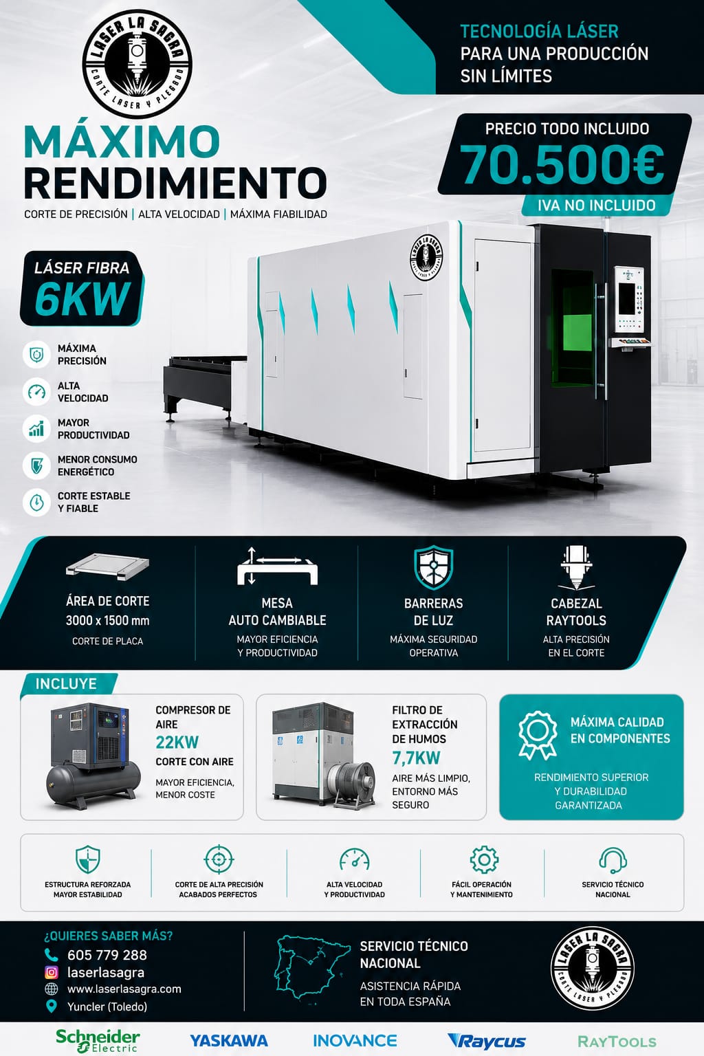 Láser de fibra Láser La Sagra